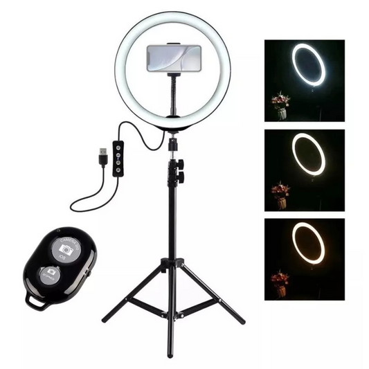 Aro de Luz LED 45 cm con Trípode 2.1 M